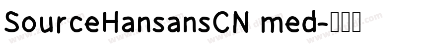 SourceHansansCN med字体转换